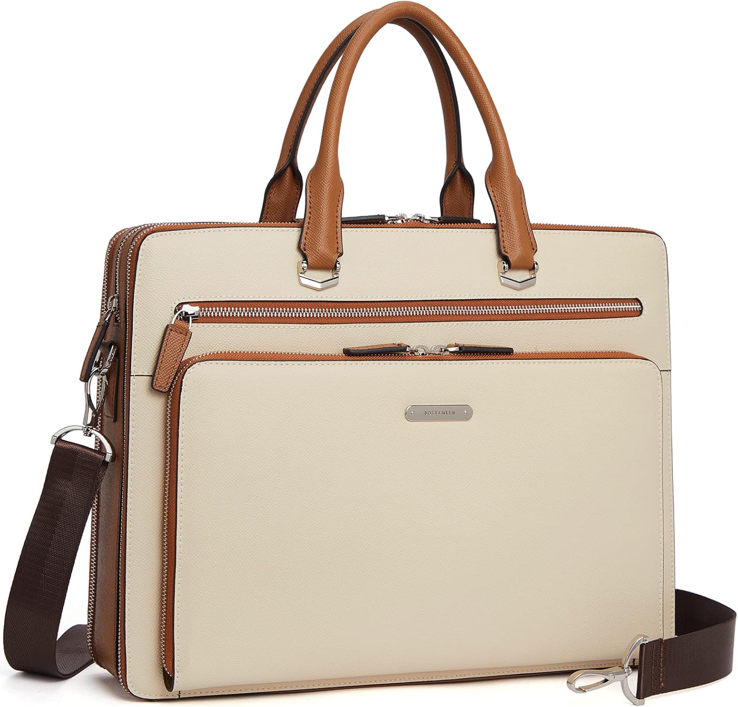 Genuine Leather Laptop Bag for Men - BOSTANTEN Briefcases