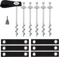 Trampoline Anchors High Wind Heavy Duty 12in Set of 4/6/8 - Secure