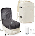 Vacuum Travel Backpack with Electric Pump - 40L Compressible Carry On