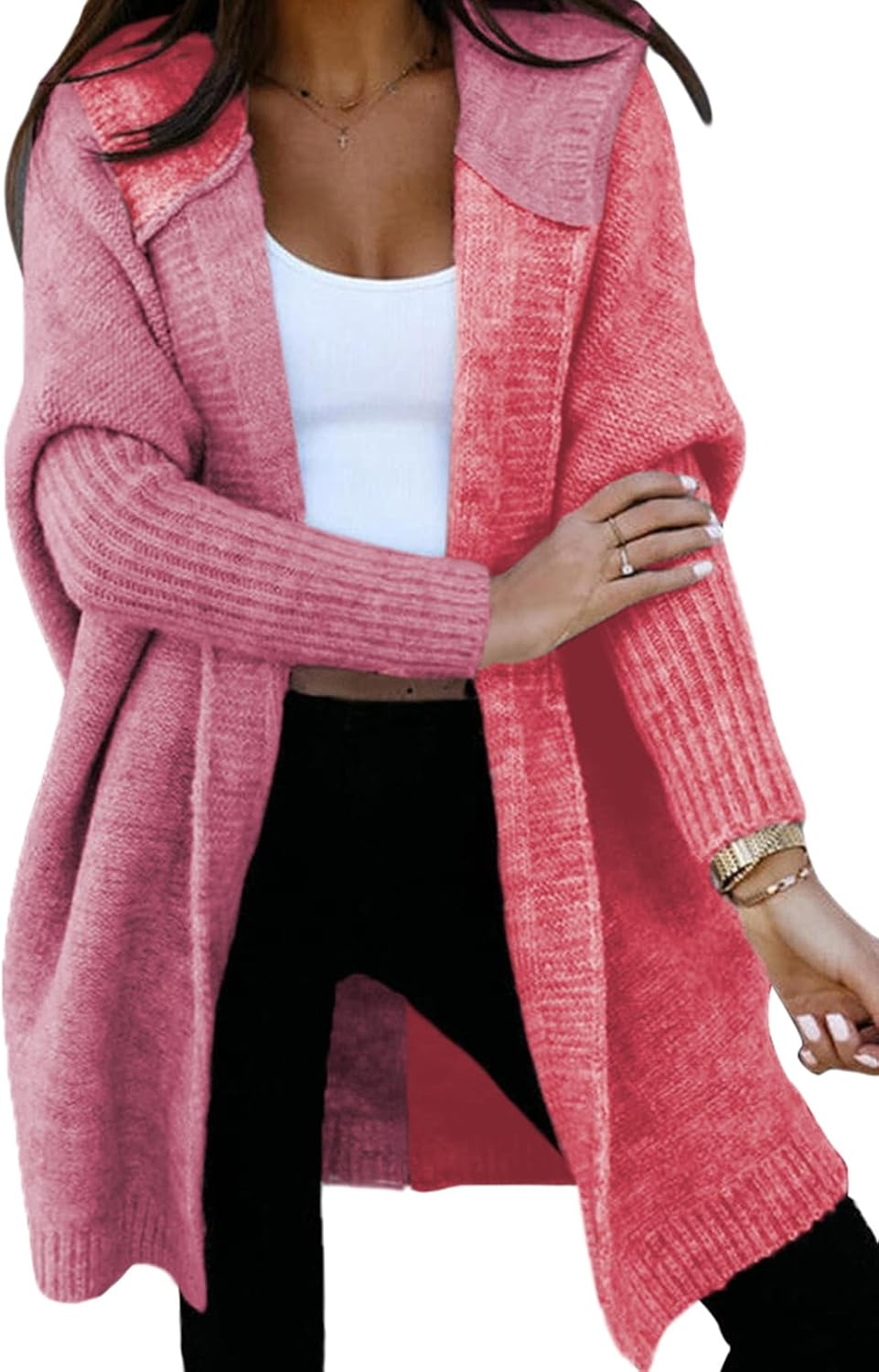 Astylish Women 2025 Fall Open Front Long Sleeve Cardigan Sweater