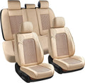 Coverado Seat Covers Full Set for Cars - Breathable Beige Protection