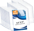 30 Pack Acrylic Sign Holder 8.5 x 11 L-Shape Stand - Clear Display