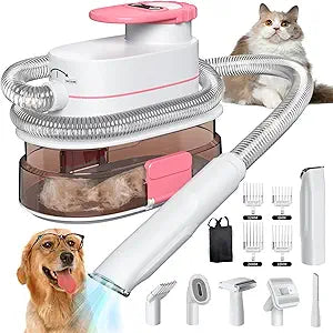 NieMopoty 4L Dog Grooming Kit with Vacuum Suction for Shedding