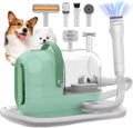 Dog Grooming Vacuum Kit 3L - Low Noise Clipper & 7 Tools, Green