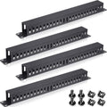 1U 19 in 24 Slot Horizontal Cable Manager 4 Pack - Clean Rack Routing