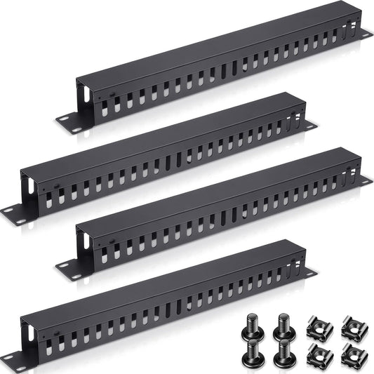 Effortlessly Organize Cables with 24 Slot Cable Manager