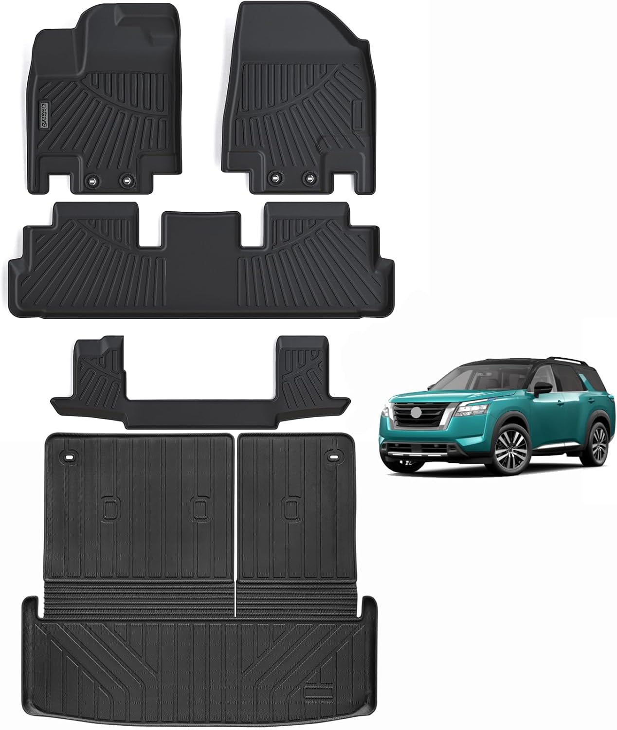 LJWAITO Floor Mats for 2022-2025 Nissan Pathfinder