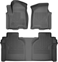 Weatherbeater Floor Mats for 2015-2025 Ford F-150 SuperCrew - Black
