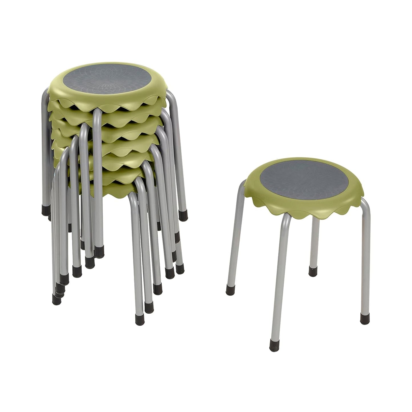 ECR4Kids Daisy Stackable Stool Set for Flexible Seating Needs