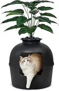 Secret Litter Box Matte Black - Hidden Enclosure with Odor Filter