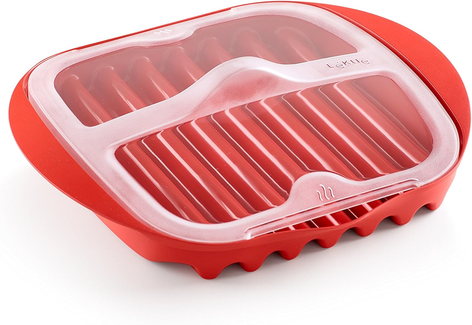 Lekue Red Microwave Bacon Maker - Hassle-Free Cooking