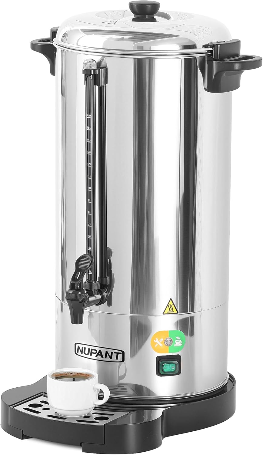 Commercial Coffee Urn 100 Cup Dispenser for Large Gatherings