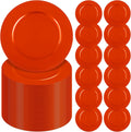 Orange Reusable 13in Beaded Charger Plates 60 Pack - Elegant Event