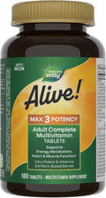 Nature's Way Alive! Max3 Potency Daily Multivitamin - Energy Support
