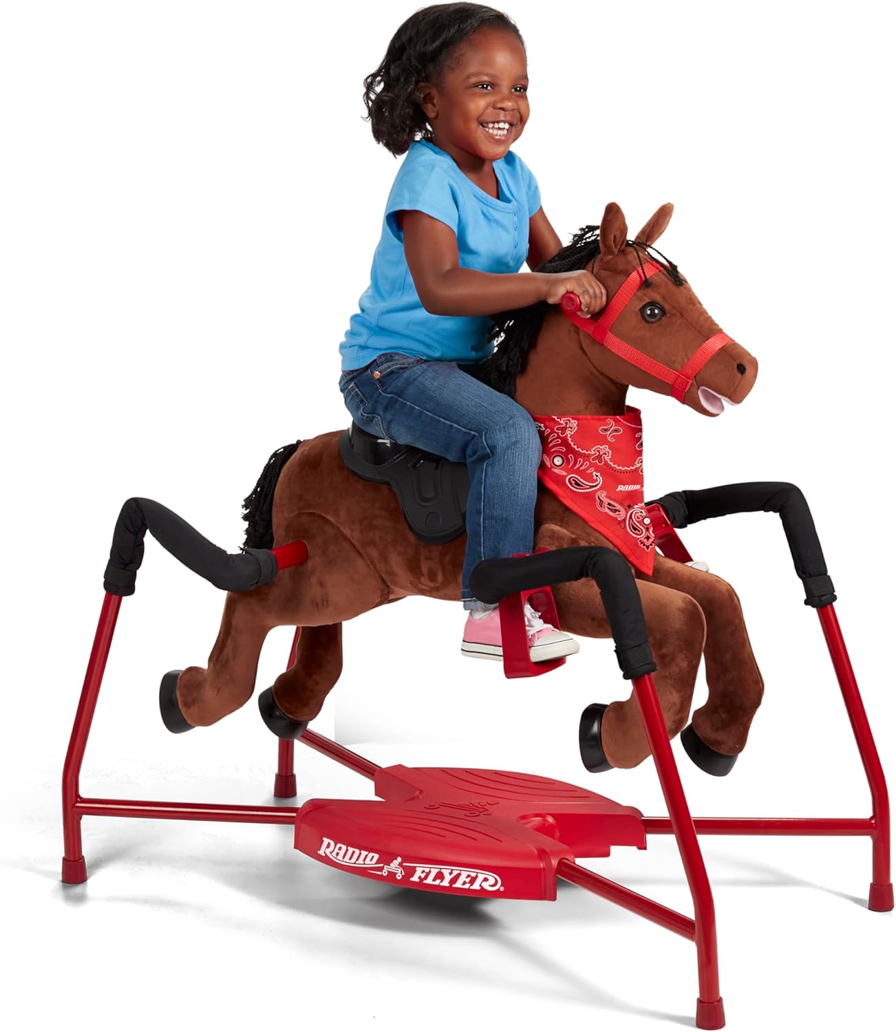 Kids Ride On Toys for Ages 2-6, Interactive Plush Horse