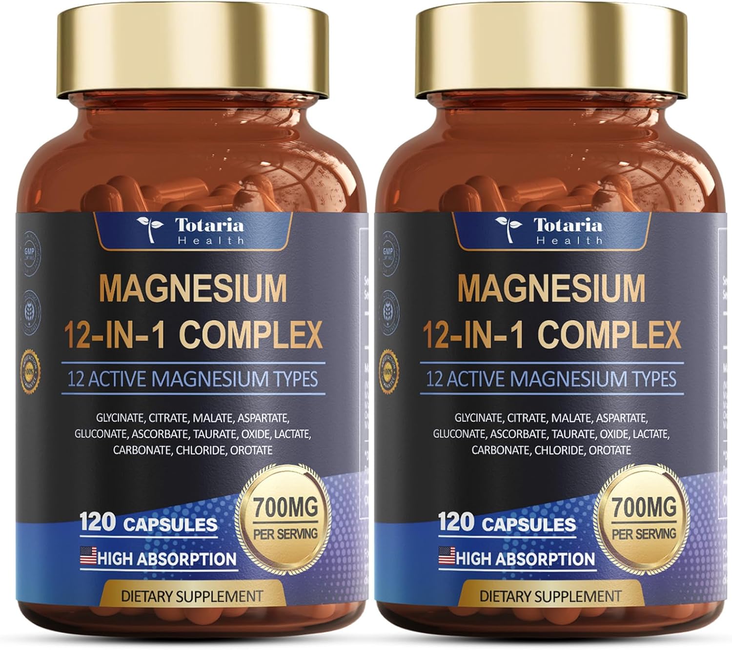 Magnesium Complex 700mg 12 in 1 Supplement for Relaxation
