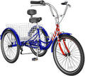 20/24/26 in MOONCOOL Adult Tricycles 3 Wheel 7-Speed Trike for Seniors