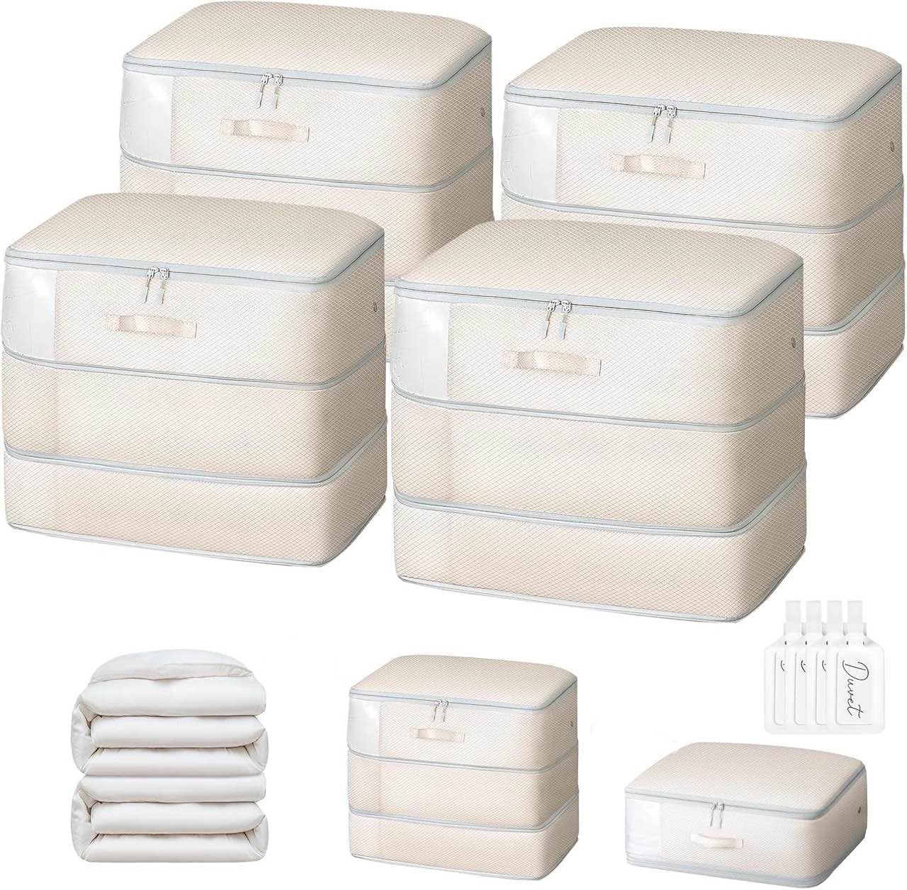 DIMJ Comforter Storage Bag - Large Capacity Compression Bags