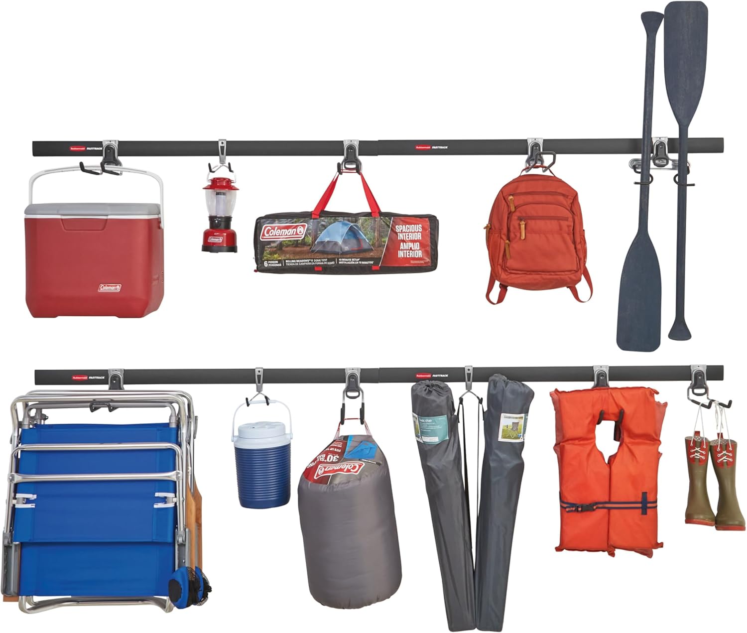Rubbermaid 15-Piece FastTrack Garage Wall-Mounted Storage Kit