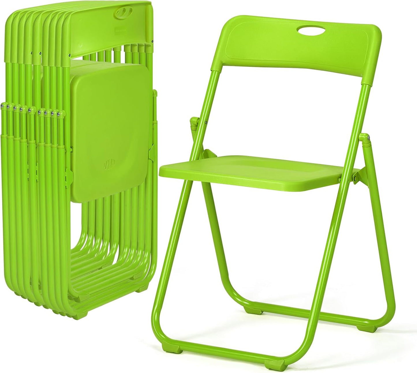 Folding Chair 10 Pcs Set, Lightweight 300LBS Capacity for Events
