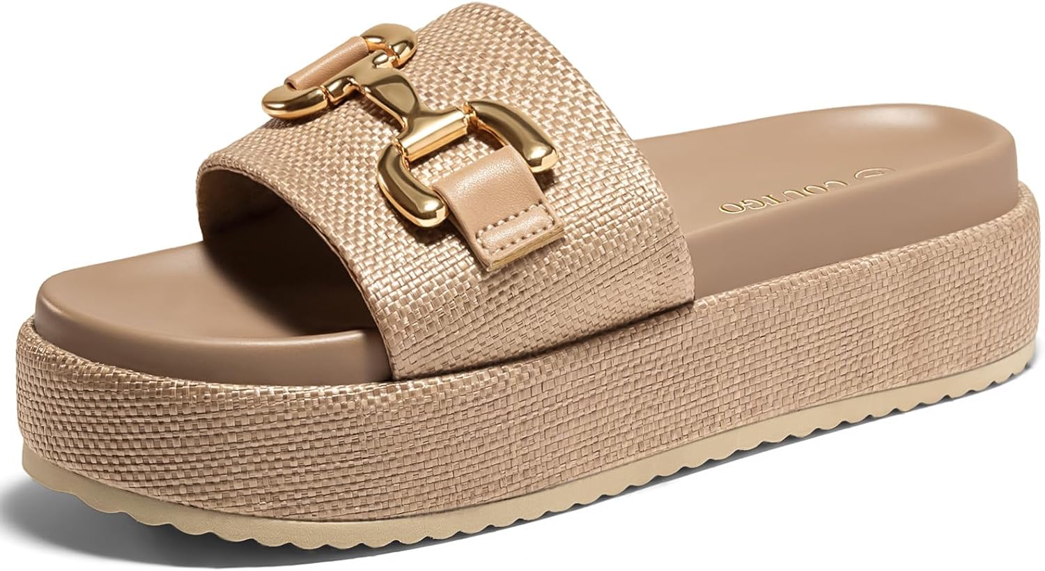 Coutgo Womens Platform Sandals for Beach and Casual Wear