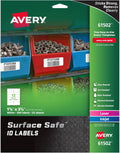 Avery Durable Labels 1-5/8 in x 3-5/8 in - Removable, Tear-Resistant