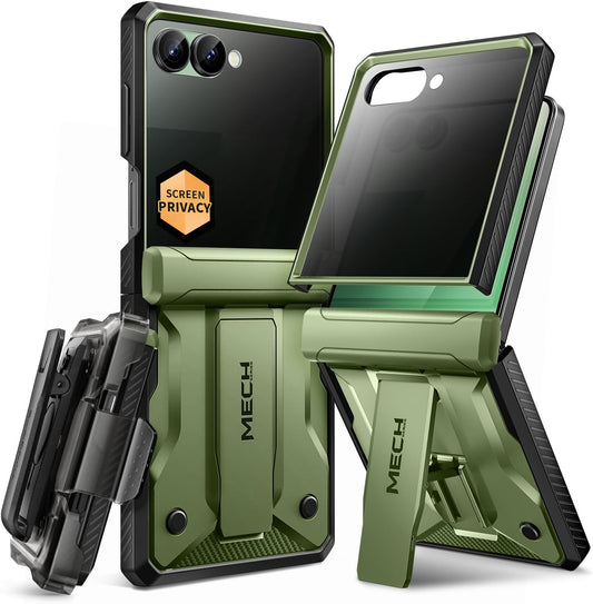 TONGATE Z Flip 7 Case with Privacy Screen Protector & Stand