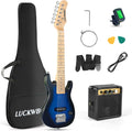 Kids Electric Guitar Starter Kit w/ Amp & Accessories - Blue Burst