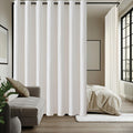 jinchan Linen Textured Curtain Panel 100in x 84in - Light Filtering