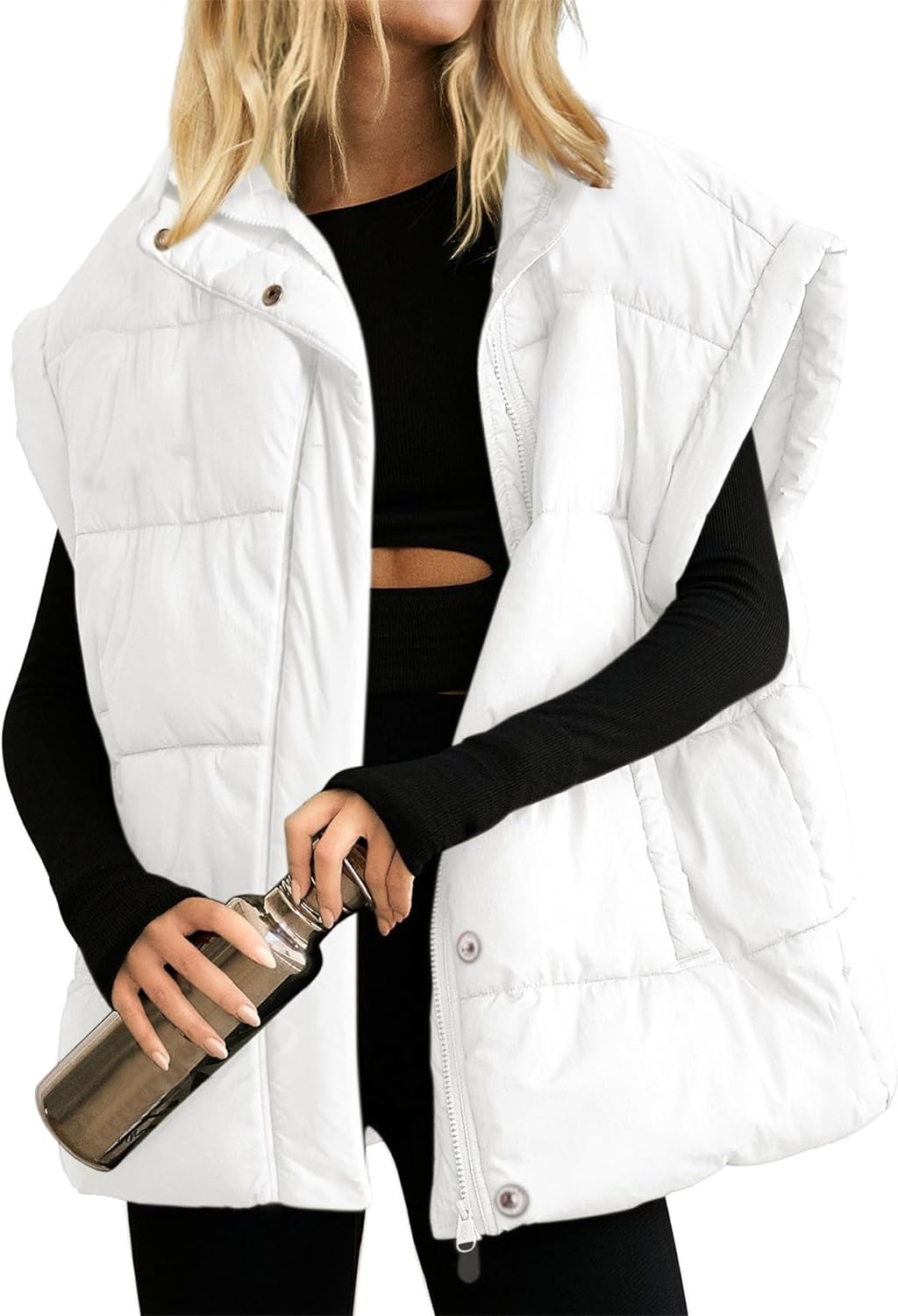 Ainangua Women's Puffer Vest for Stylish Winter Warmth