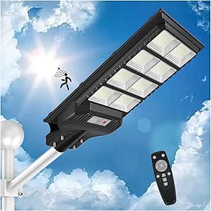 600W Solar Street Light with Motion Sensor for Outdoor Use