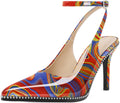 Slingback Heels Ankle Strap Pointed Toe Stilettos 3.5in (Style HSD5)