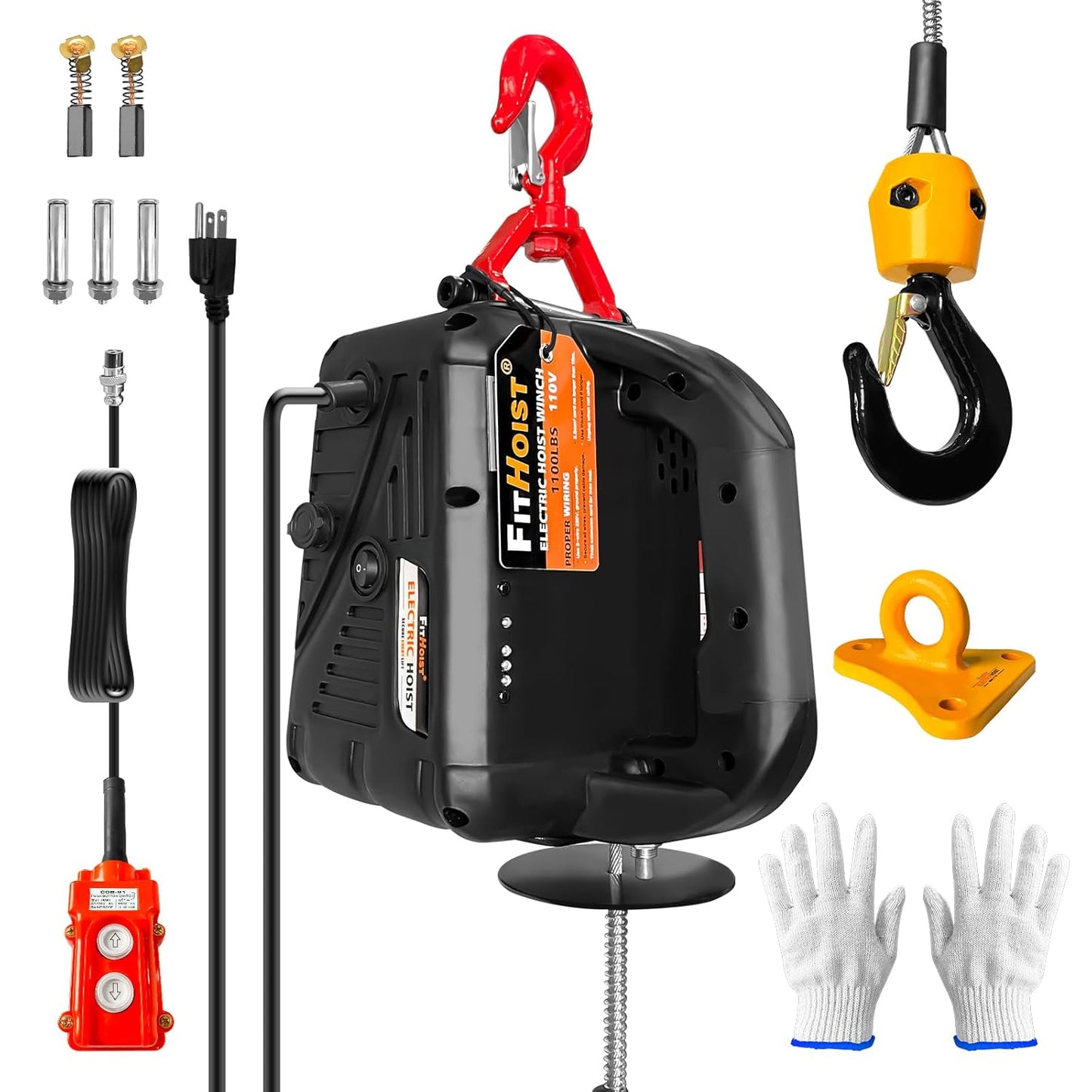 1100LBS Electric Hoist Winch for Safe and Efficient Lifting