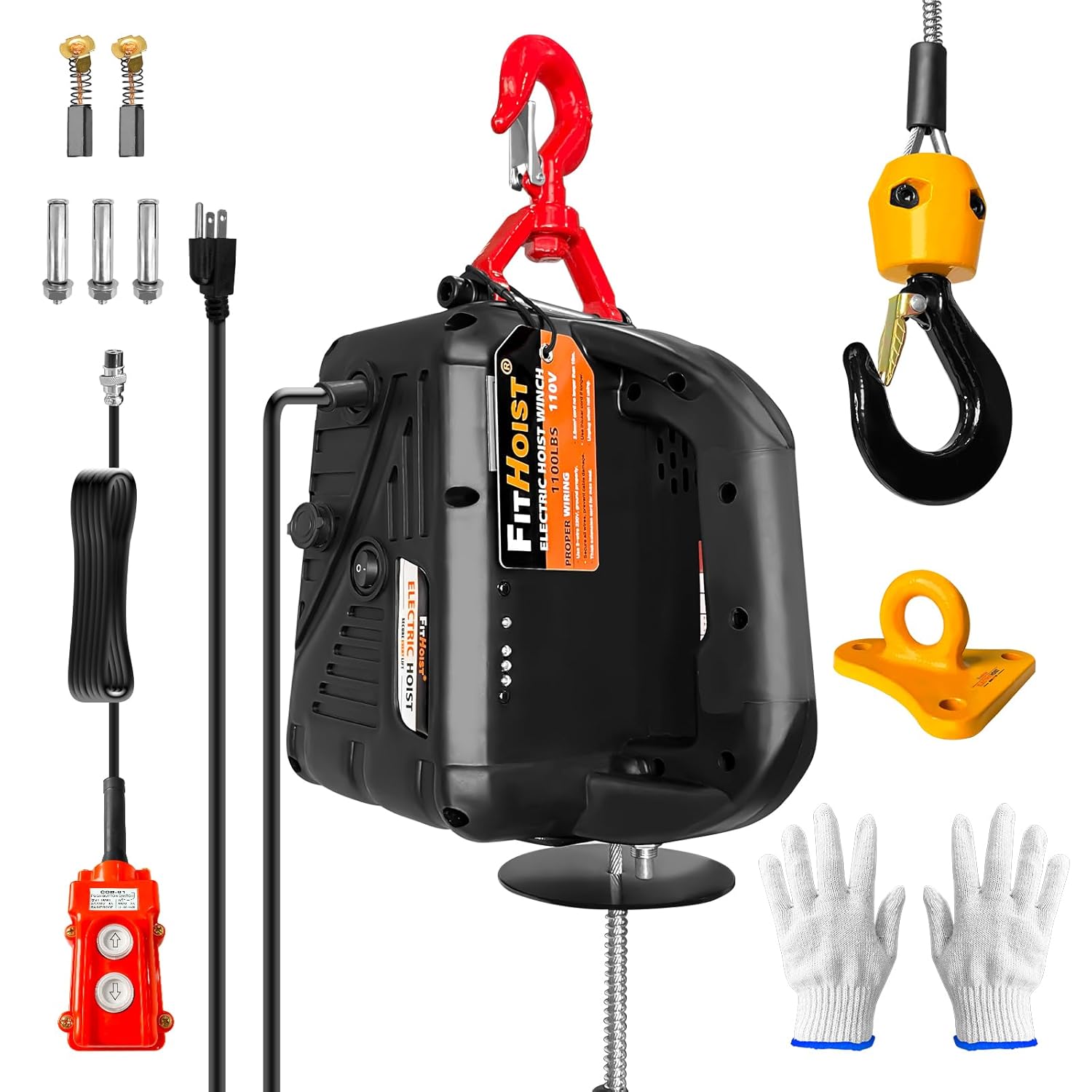 1100LBS Electric Hoist Winch for Safe and Efficient Lifting