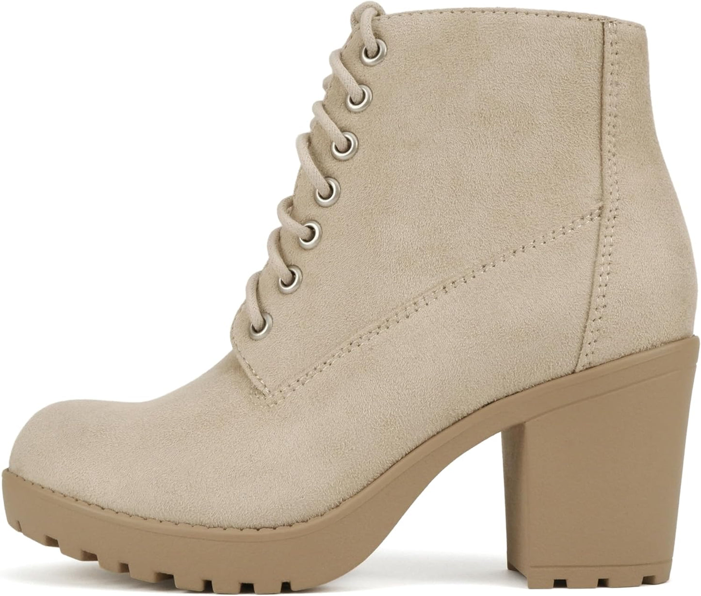 Soda Second Lug Sole Chunky Heel Combat Ankle Bootie Review
