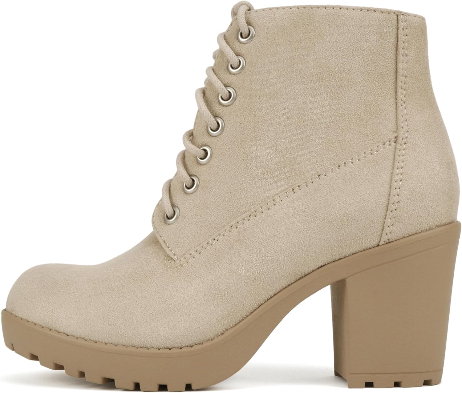 Soda Second Lug Sole Chunky Heel Combat Ankle Bootie Review