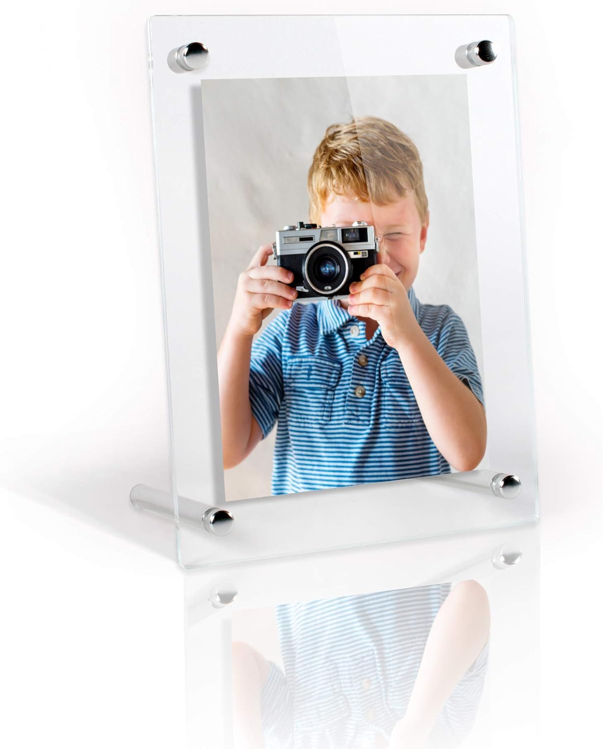 ArtToFrames Floating Acrylic Frame for Pictures Up to 5x5 in