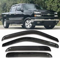 Side Window Visor Rain Guards Wind Deflectors for Chevy GMC Cadillac