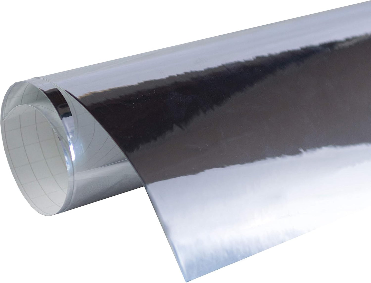 24in x 40ft Roll of Silver Adhesive-Backed Vinyl for Crafts