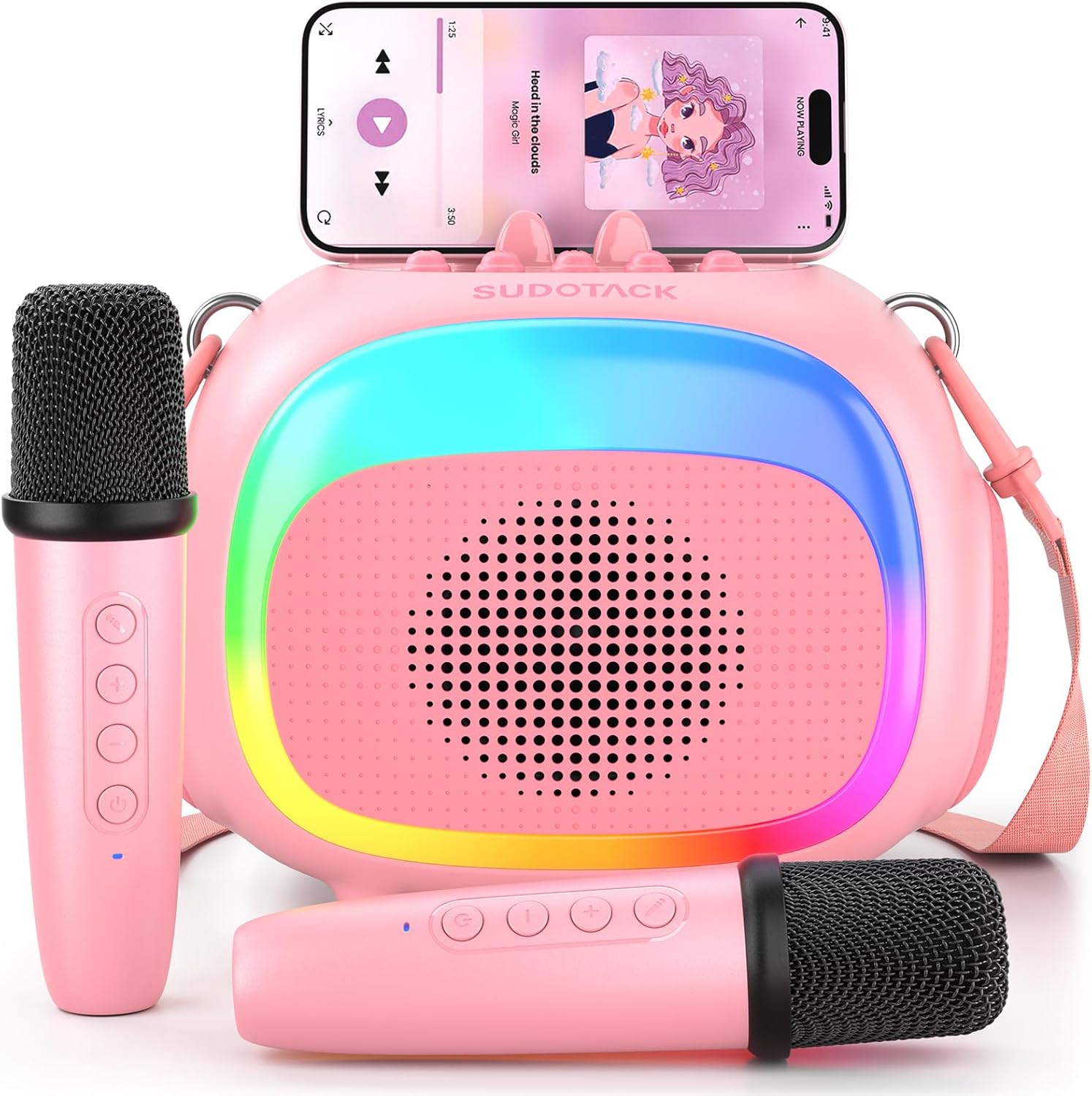 Portable Bluetooth Karaoke Fun for Kids - Pink