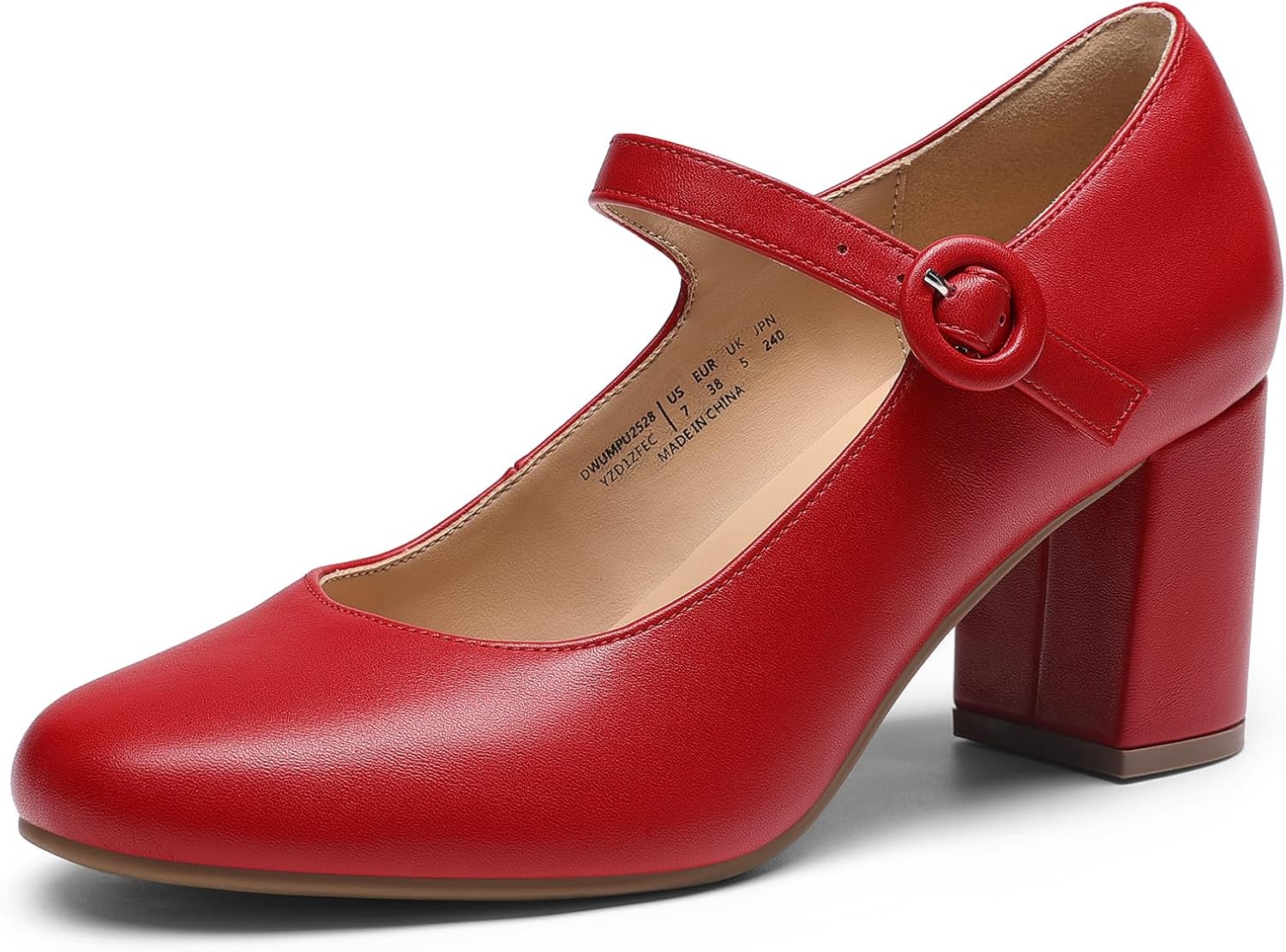 Mary Jane Shoes for Women - Chunky Heel Vintage Style Pumps