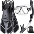Zenoplige Snorkel Set with Panoramic View Mask and Fins