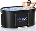 139-Gallon Oval Ice Bath Tub - Spacious Cold Plunge for Recovery