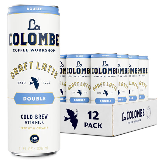 La Colombe Coffee Double Draft Latte 11 fl oz Cans Pack of 12