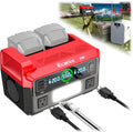 550W Portable Power Inverter Compatible with Milwaukee 18V Battery
