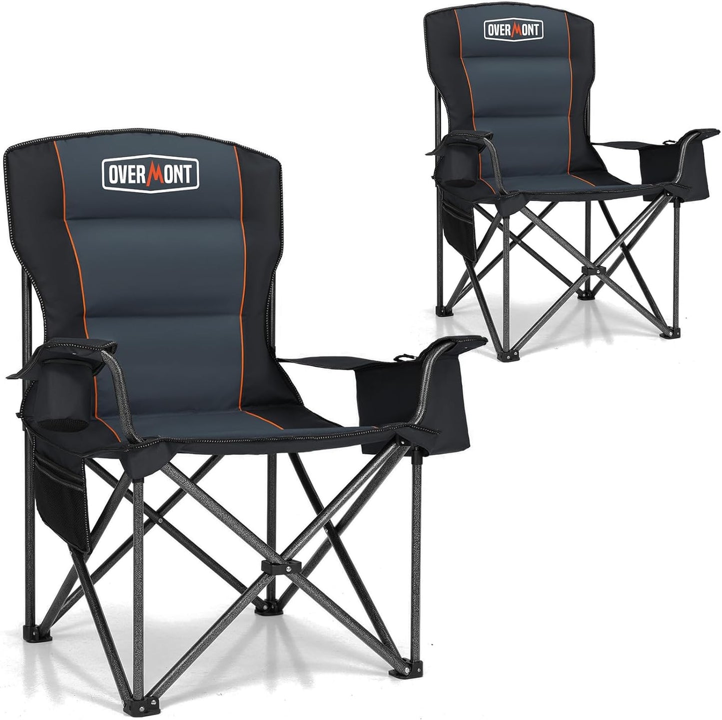 Overmont Oversized Folding Camping Chair - 450lbs Support