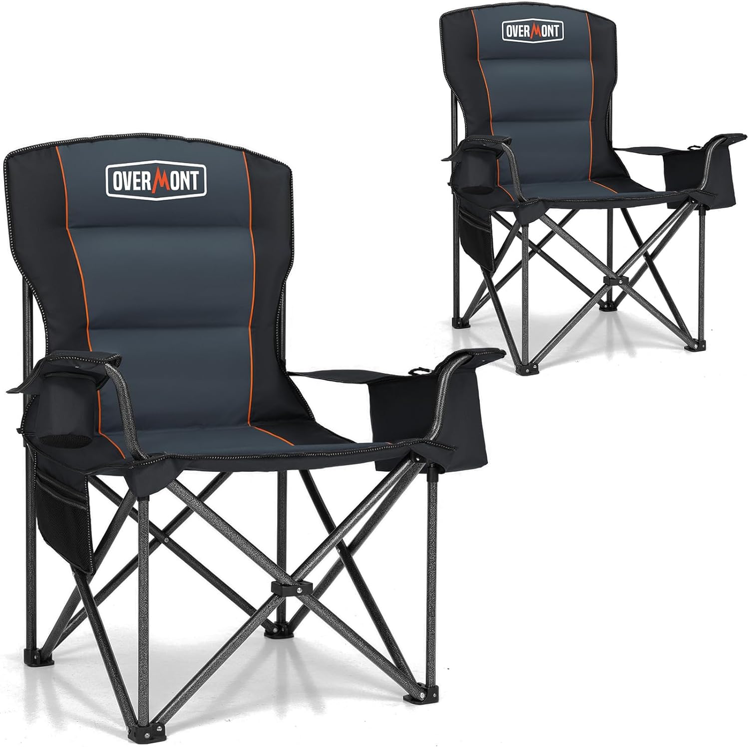 Overmont Oversized Folding Camping Chair - 450lbs Support