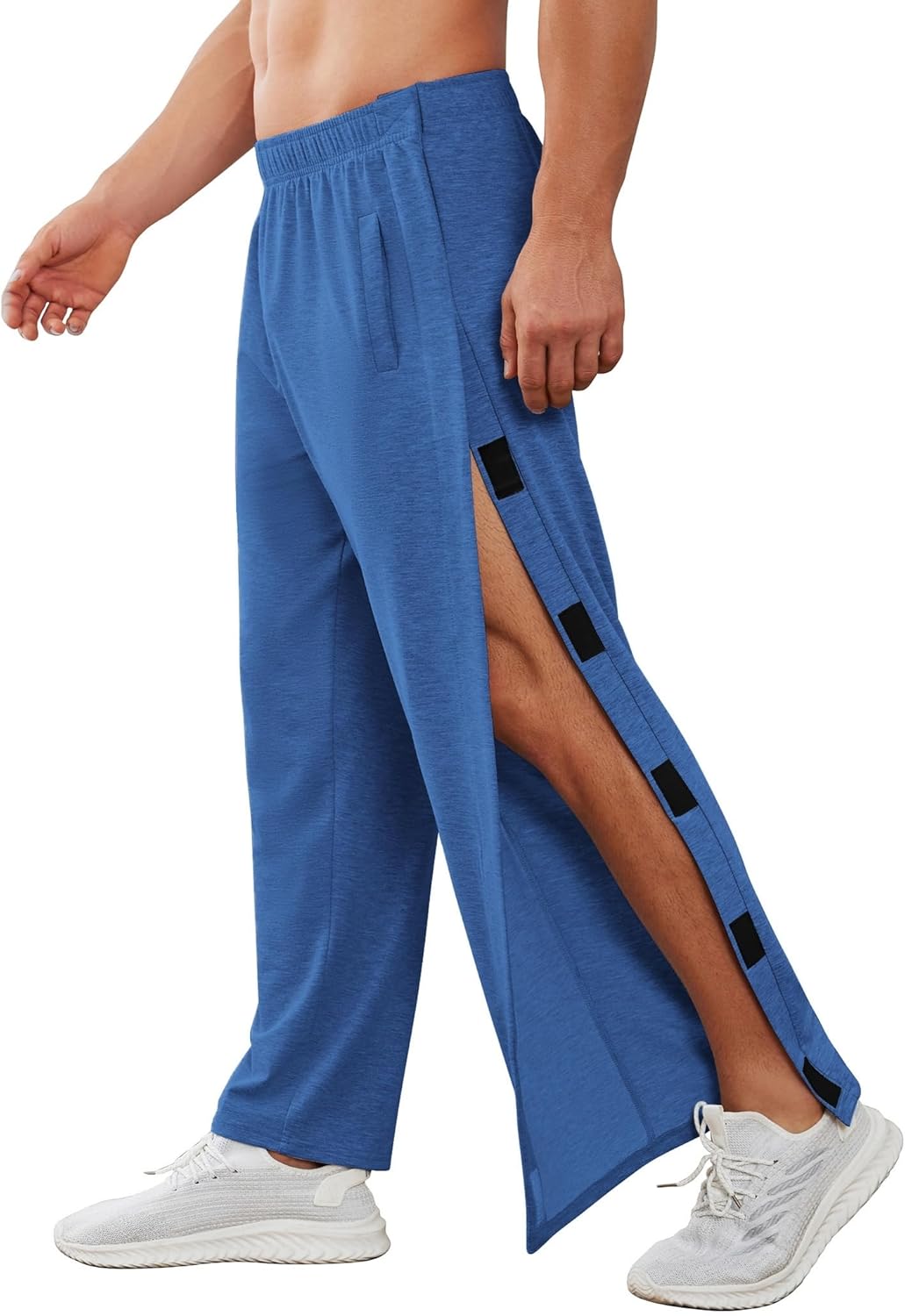 Deyeek Men's Tear Away Pants for Post Surgery Comfort and Ease