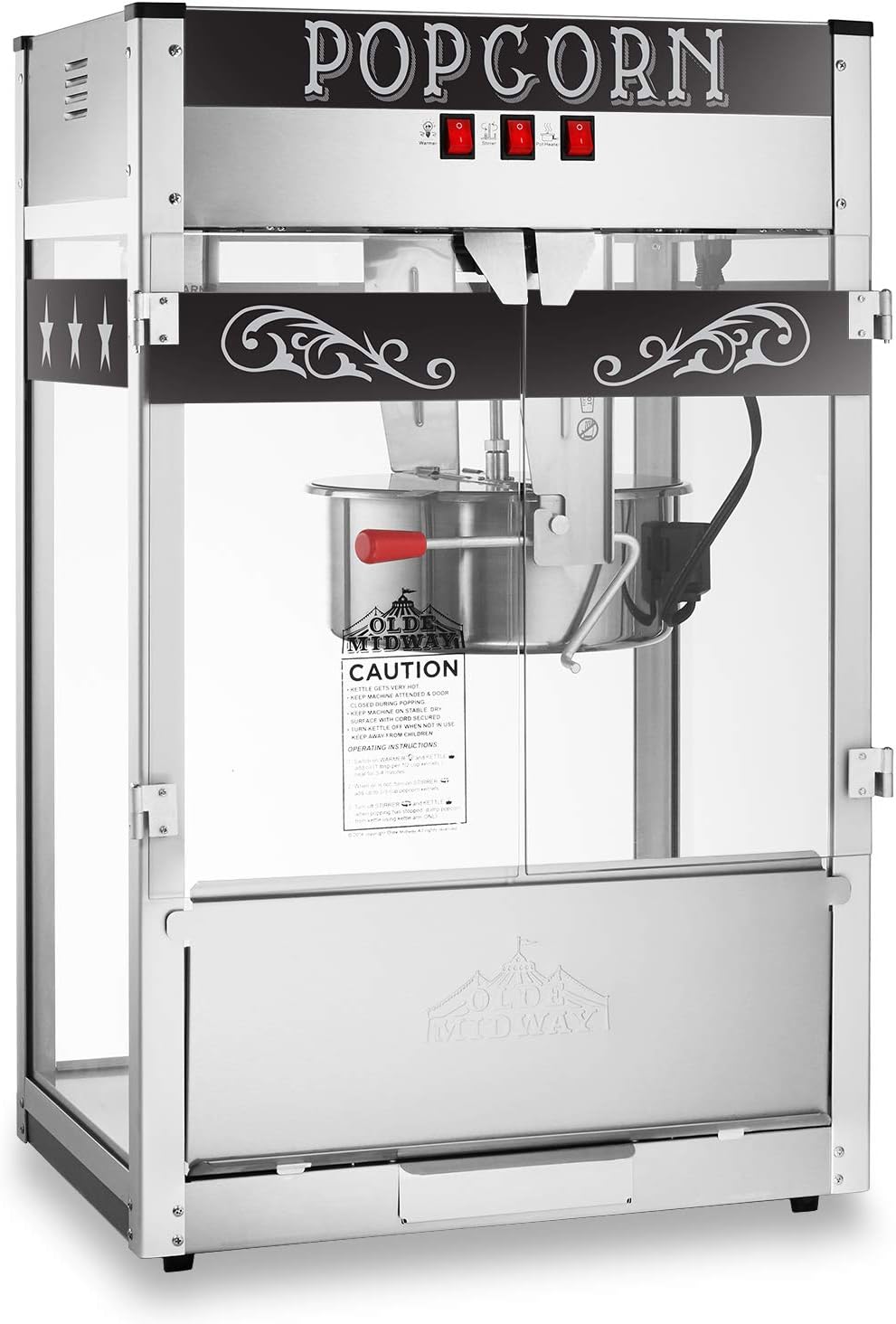 Olde Midway 16oz Popcorn Machine - Commercial Quality!