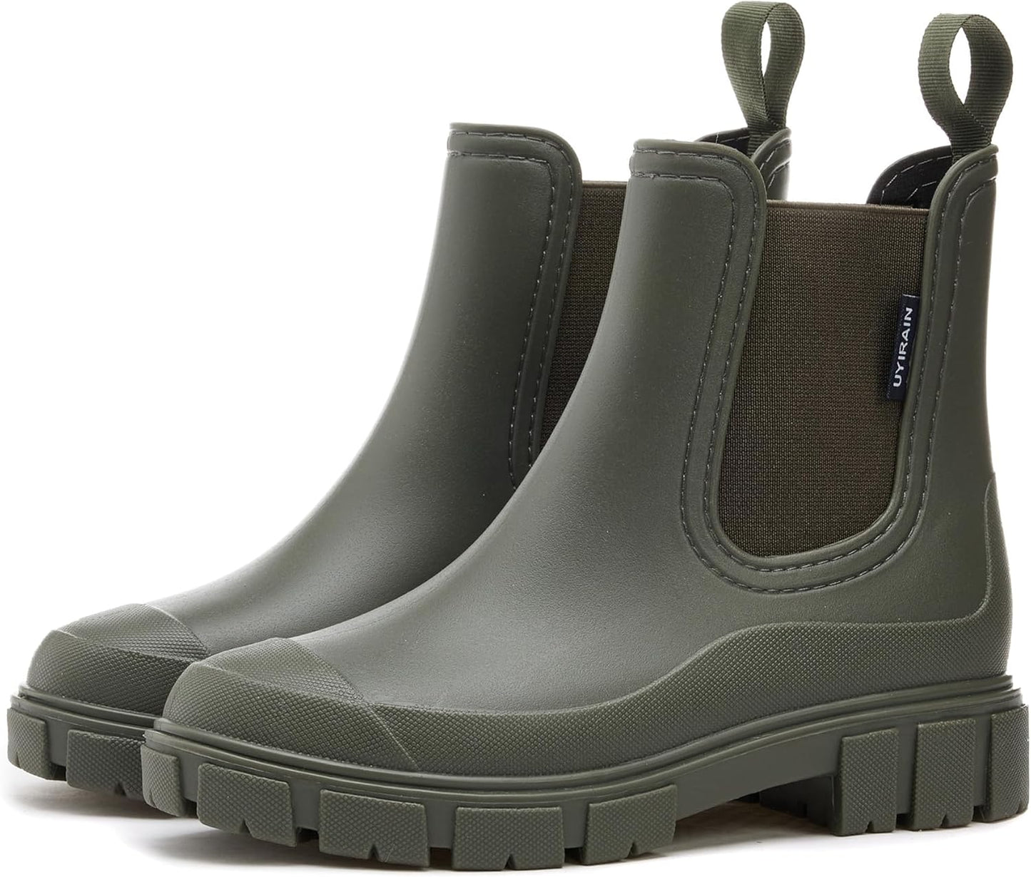 WOWSTICK Womens Ankle Rain Boots - Waterproof and Stylish
